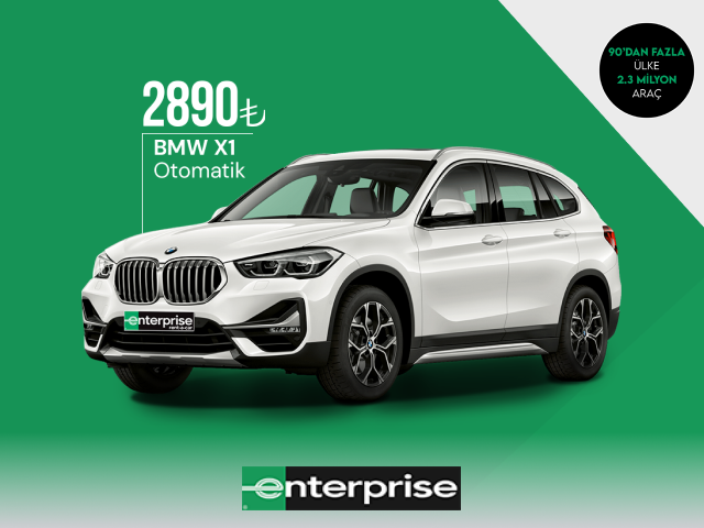 Enterprise’da BMW X1 Hybrid 2.890 TL’den kiralama ayrıcalığı!