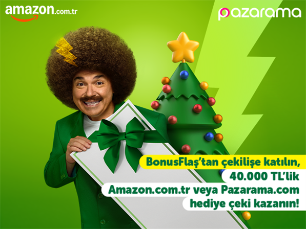 BonusFlaş’ın büyük yılbaşı çekilişiyle 60 kişiye 40.000 TL hediye çeki!