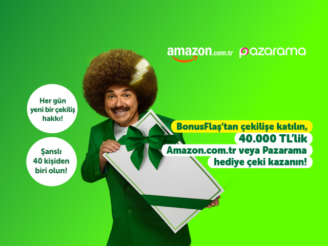 Yenilenen BonusFlaş’tan 40 kişiye 40.000 TL hediye çeki!